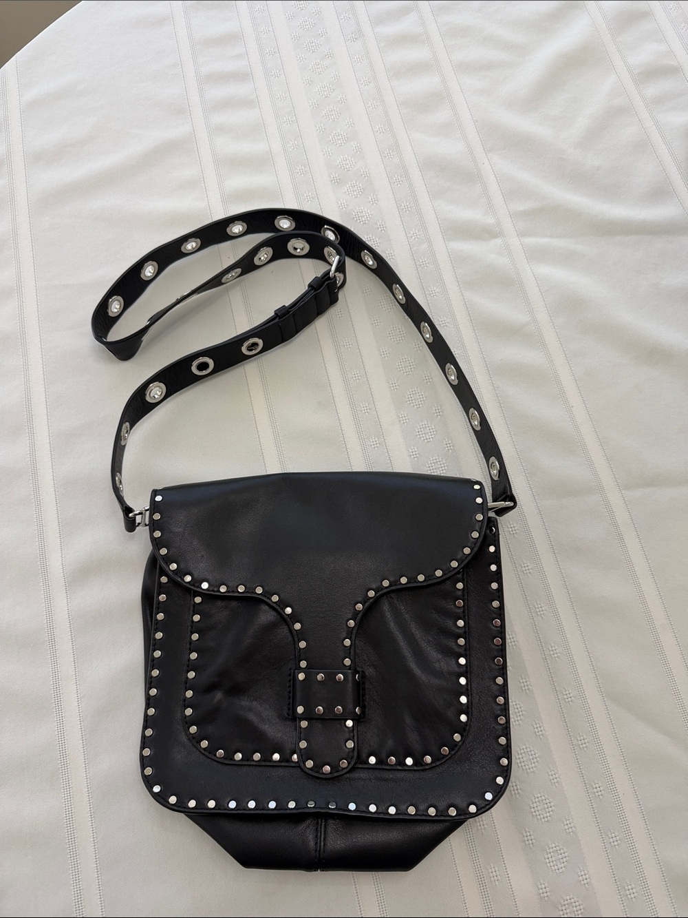 Rebecca Minkoff Black Studded Crossbody Bag - Women. Barely worn! Like New!!